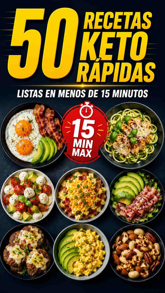 50 Recetas Keto Rápidas — Listas en menos de 15 minutos