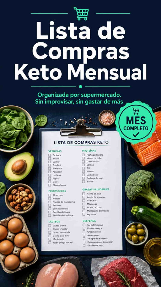 Lista de Compras Keto para Todo el Mes — Organizada por supermercado